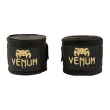 Black/Gold Venum 2.5m Kontact Boxing Hand Wraps