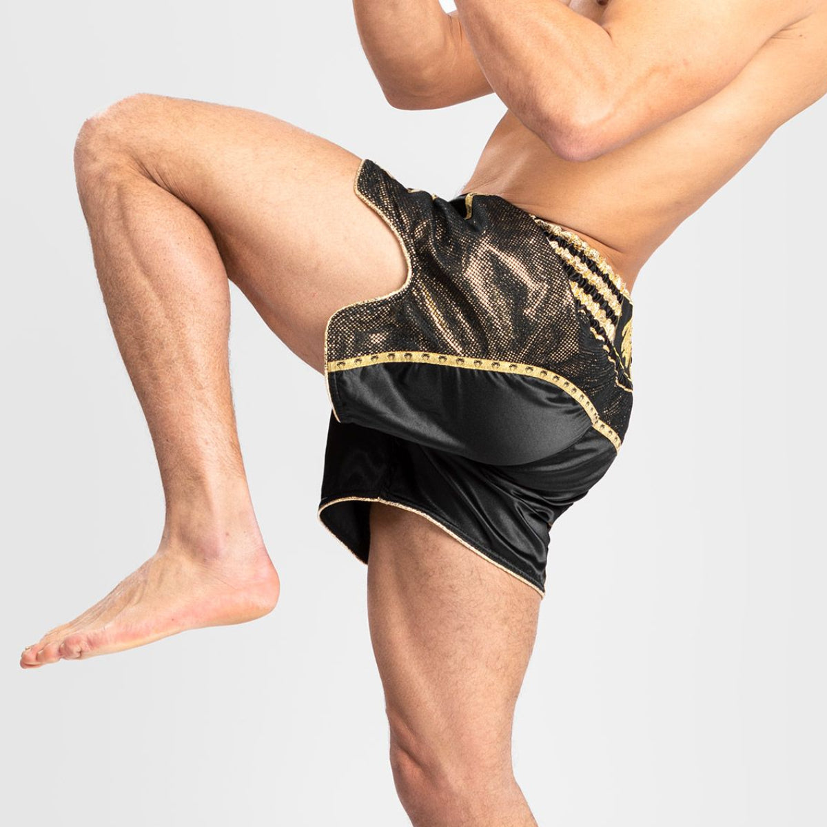 Black/Gold Venum Absolute 2.0 Muay Thai Shorts   