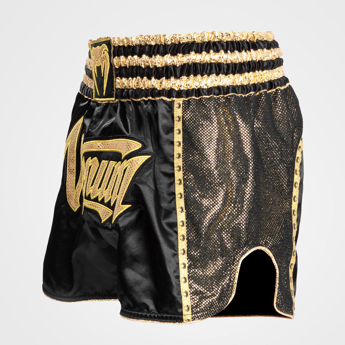Black/Gold Venum Absolute 2.0 Muay Thai Shorts   