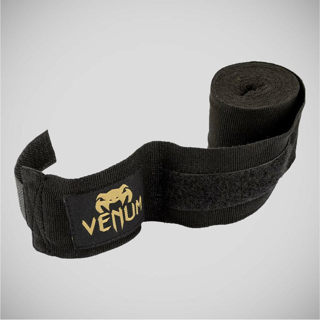 Black/Gold Venum Kontact 4m Hand Wraps