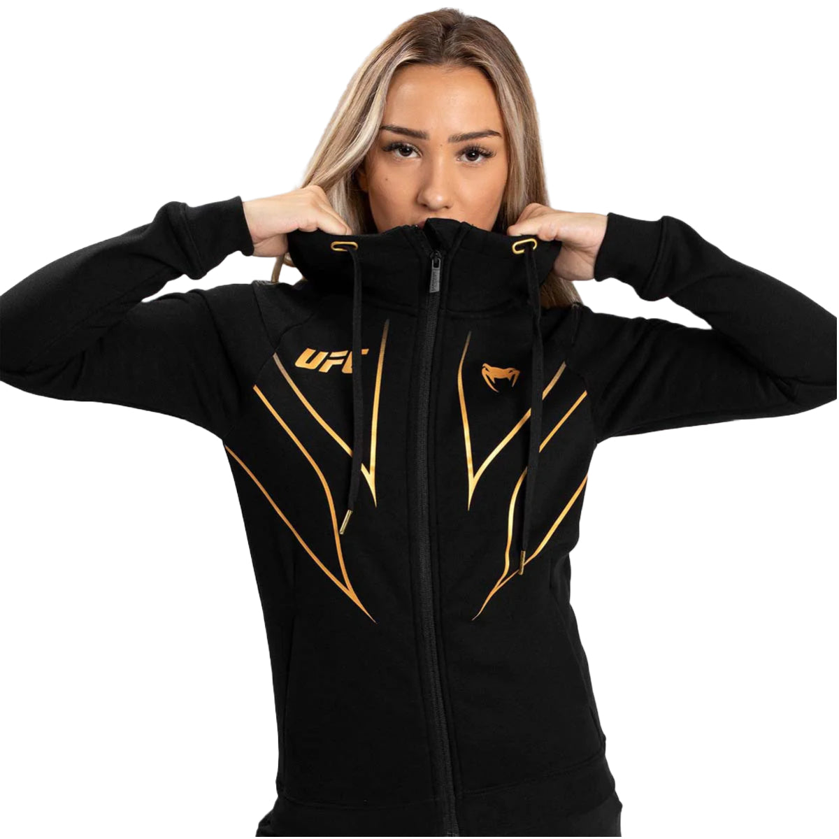 Venum UFC Fight Night 2.0 Replica Women's Full Zip Hoodie Black
