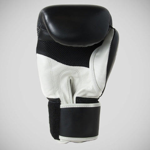 Black/Gold/White Sandee Cool-Tec 3-Tone Boxing Gloves