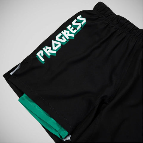 Black/Green Progress Bengal Hybrid Shorts