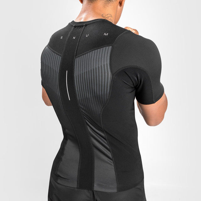 Venum Biomecha Short Sleeve Rash Guard Black/Grey