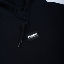 Black Manto Label Oversize Hoodie