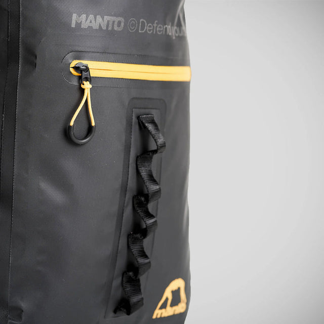 Manto New York Roll Top Back Pack Black