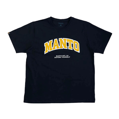 Black Manto Varsity Oversize T-Shirt