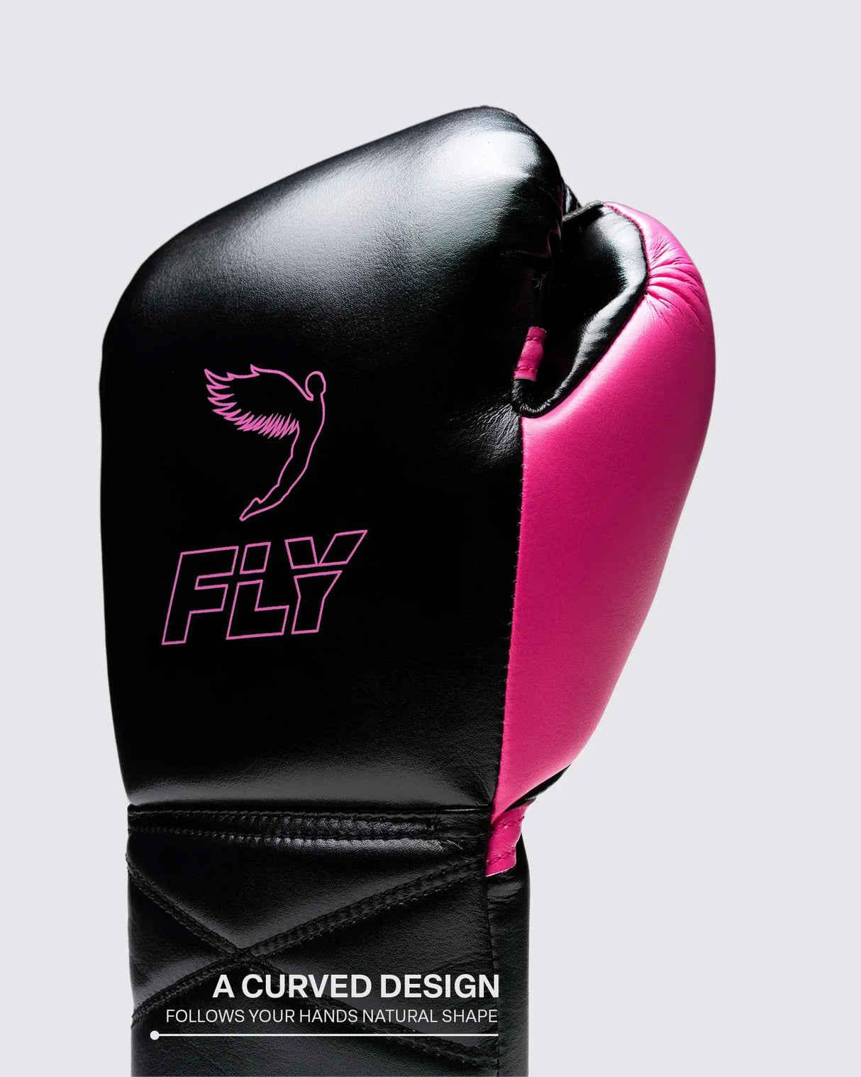 Fly Superlace Pro X 2 Boxing Gloves Black/Pink