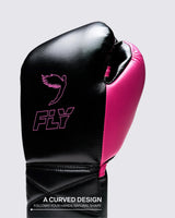 Fly Superlace Pro X 2 Boxing Gloves Black/Pink
