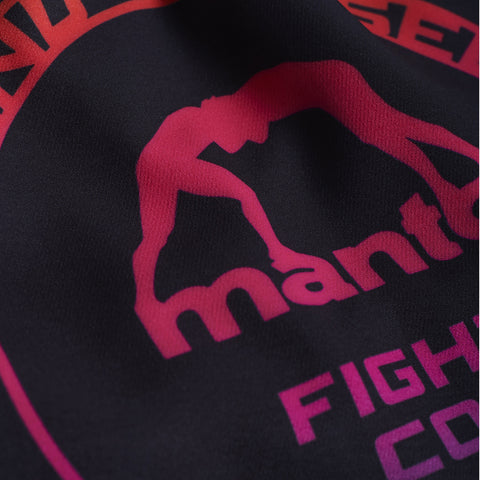 Black/Pink Manto Leopard Fight Shorts