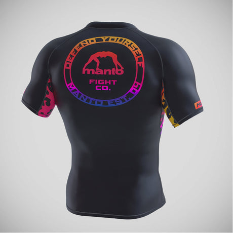 Manto Leopard Rash Guard preto/rosa
