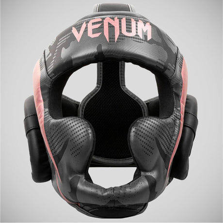 Black/Pink Venum Elite Head Guard   