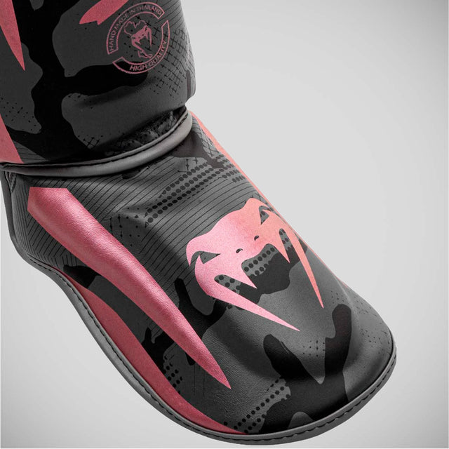 Venum Elite Shin Guards Black/Pink
