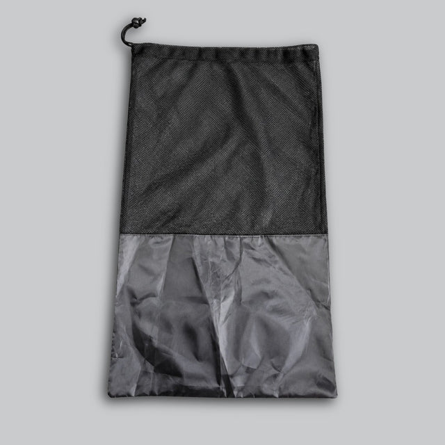 Bytomic Drawstring Equipment Bag Black/Red Flat Lay Back