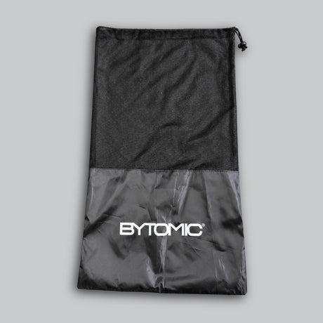 Bytomic Drawstring Equipment Bag Black/Red Flat Lay Front