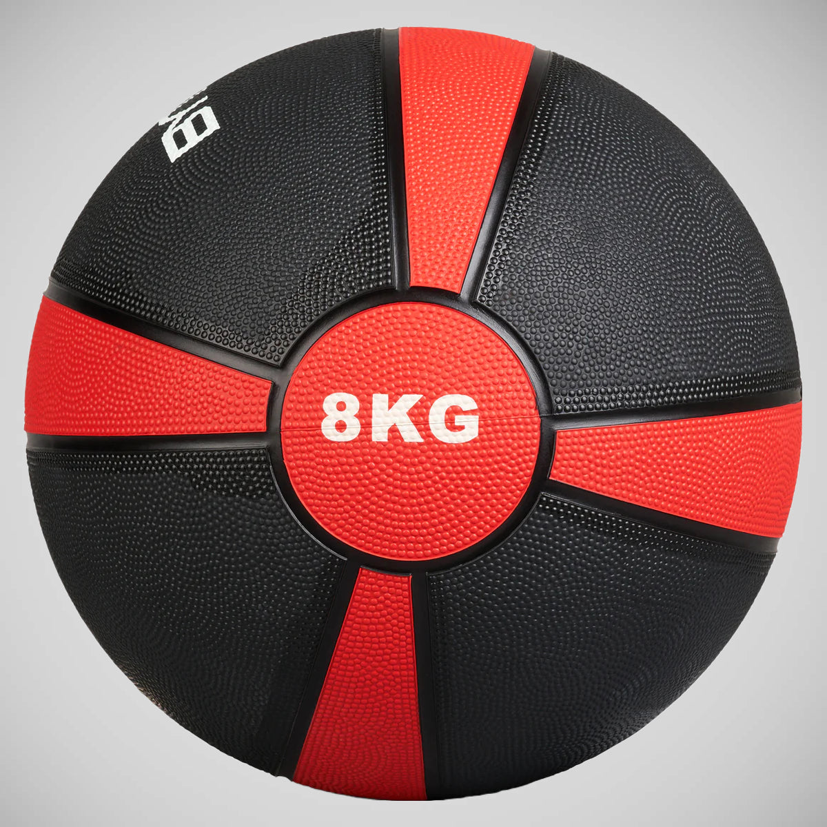 Black/Red Bytomic 8kg Rubber Medicine Ball   