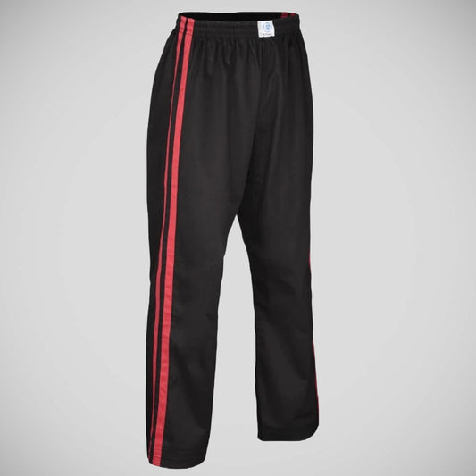 Black/Red Bytomic Adult Double Stripe Contact Pants