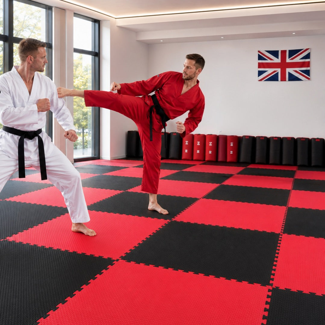 Black/Red Bytomic Reversible 40mm Jigsaw Mat