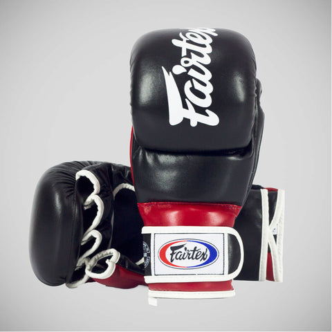 Black/Red Fairtex FGV18 Super MMA Sparring Gloves