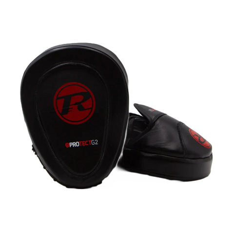 Black/Red Ringside Protect G2 Hook and Jab Pads