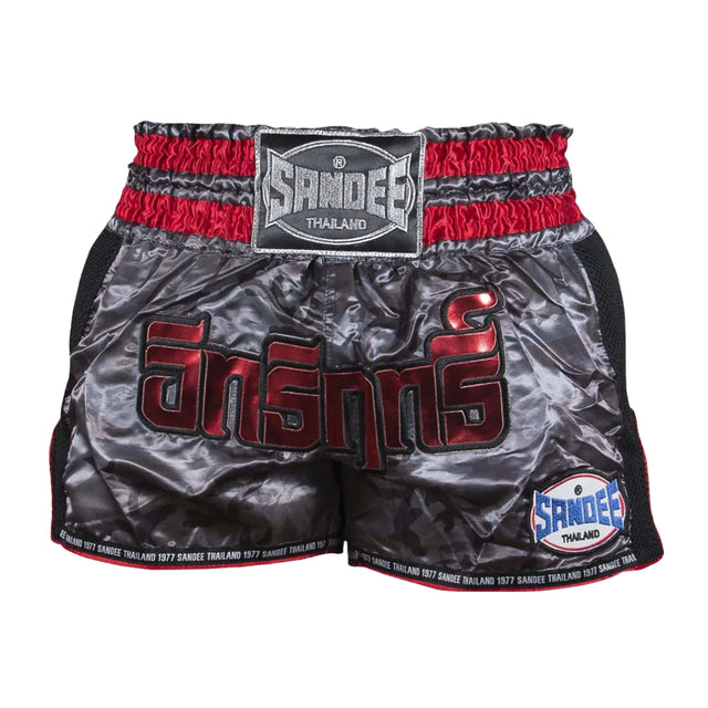 Sandee Supernatural Power Thai Shorts Black/Red