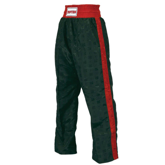 Black/Red Top Ten Adult Classic Kickboxing Pants