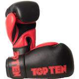 Black/Red Top Ten XLP Boxing Gloves   