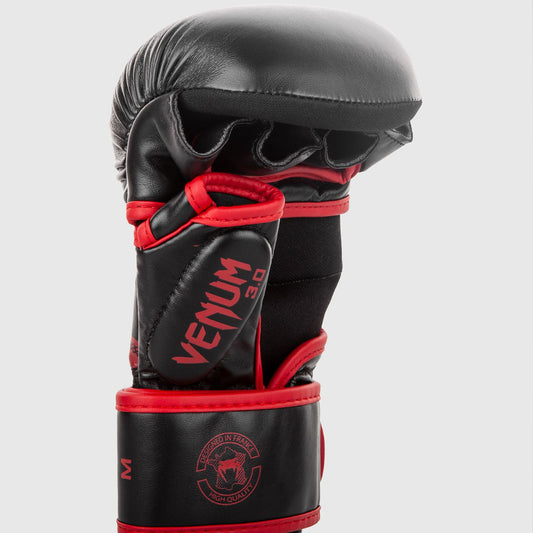 Black/Red Venum Challenger 3.0 MMA Sparring Gloves