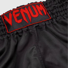 Black/Red Venum Classic Muay Thai Shorts