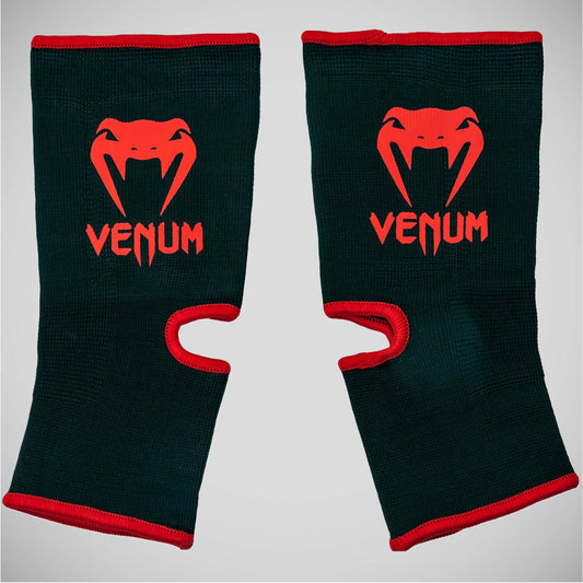 Black/Red Venum Kontact Ankle Supports