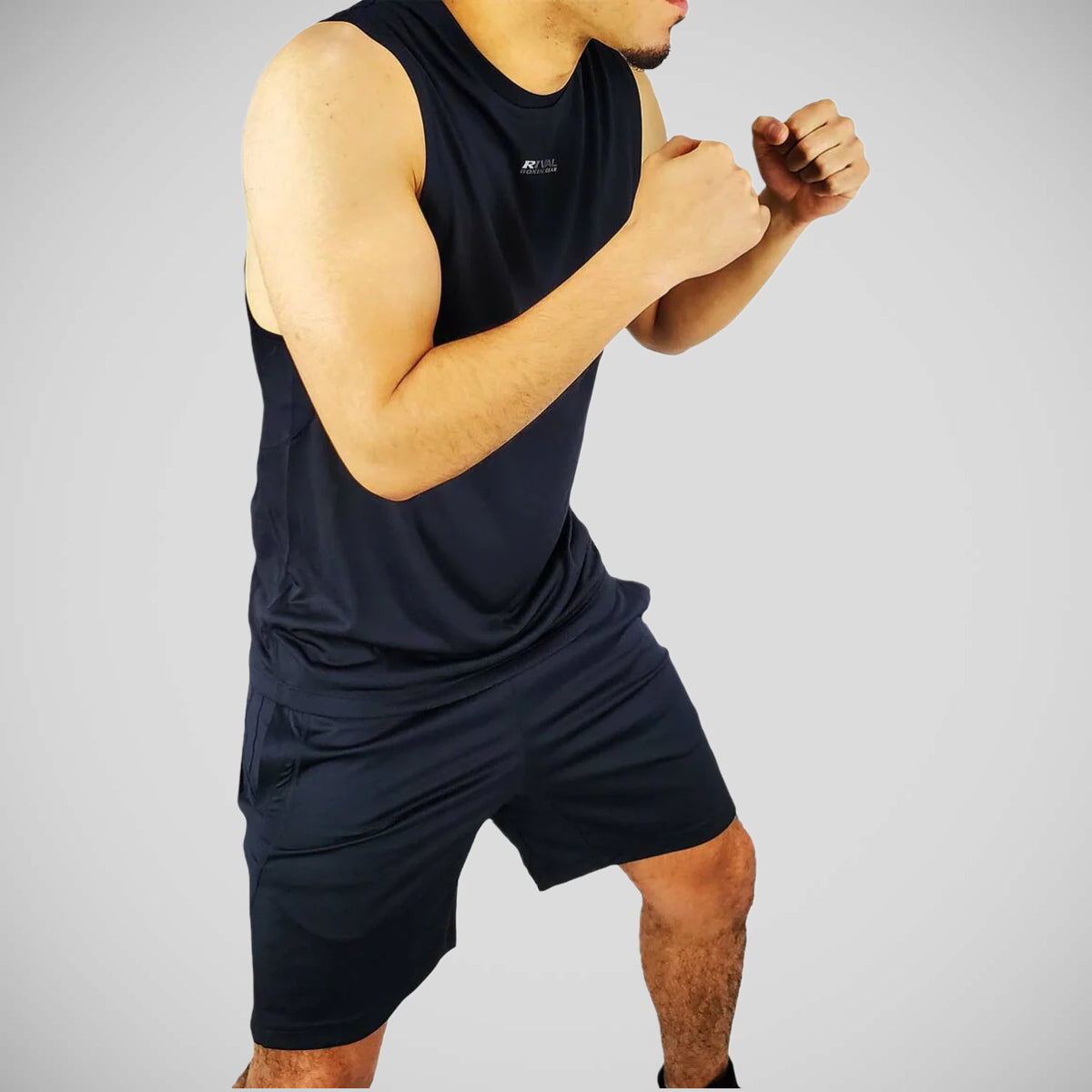 Rivaliserande elitaktiva träningshorts svart