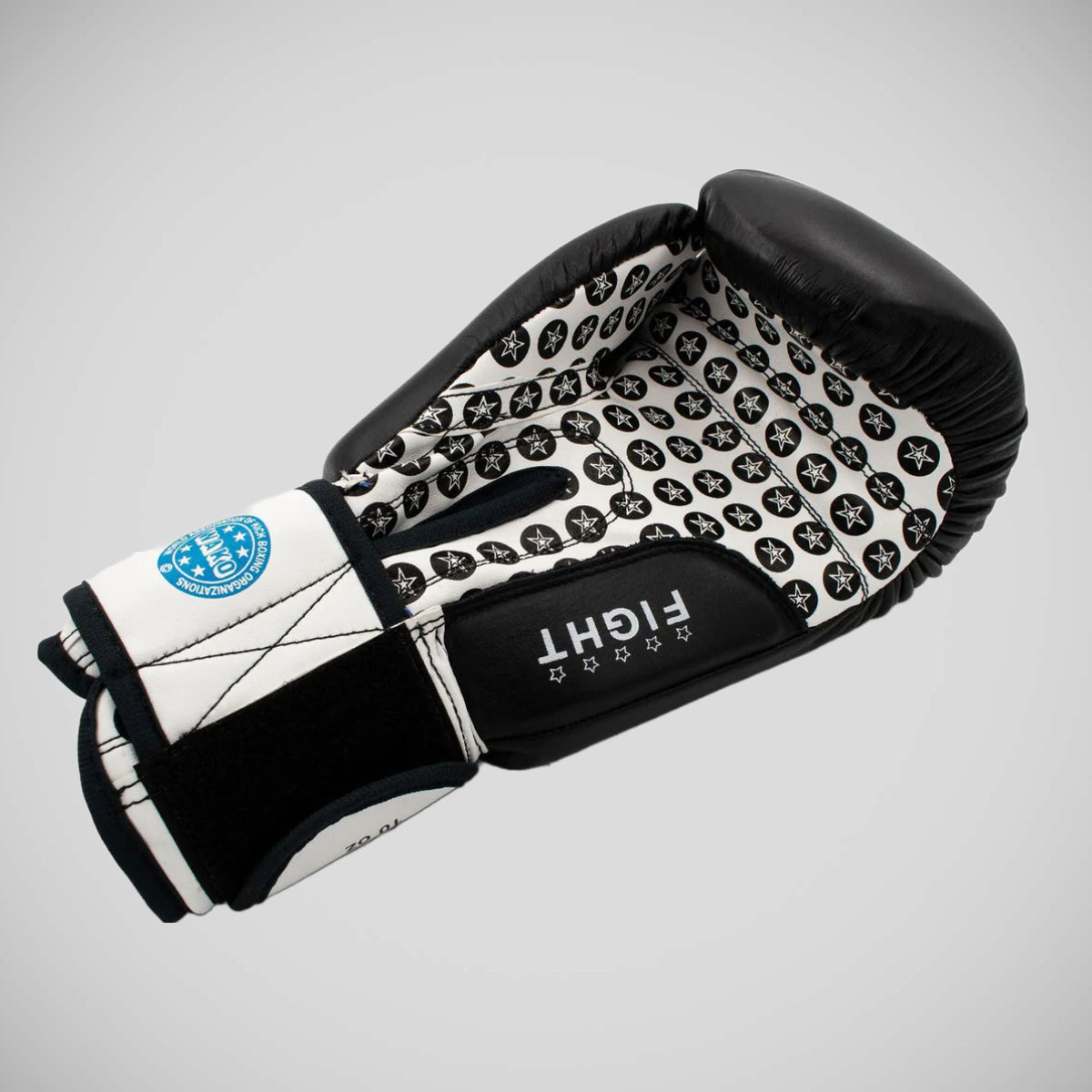 Black Top Ten Fight Boxing Gloves   