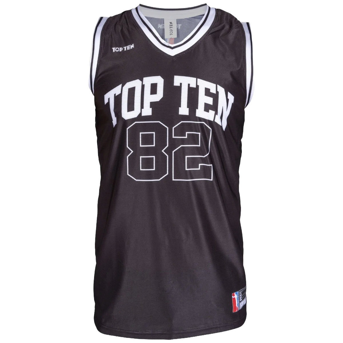 Top Ten Fighter Jersey Tank Top Black