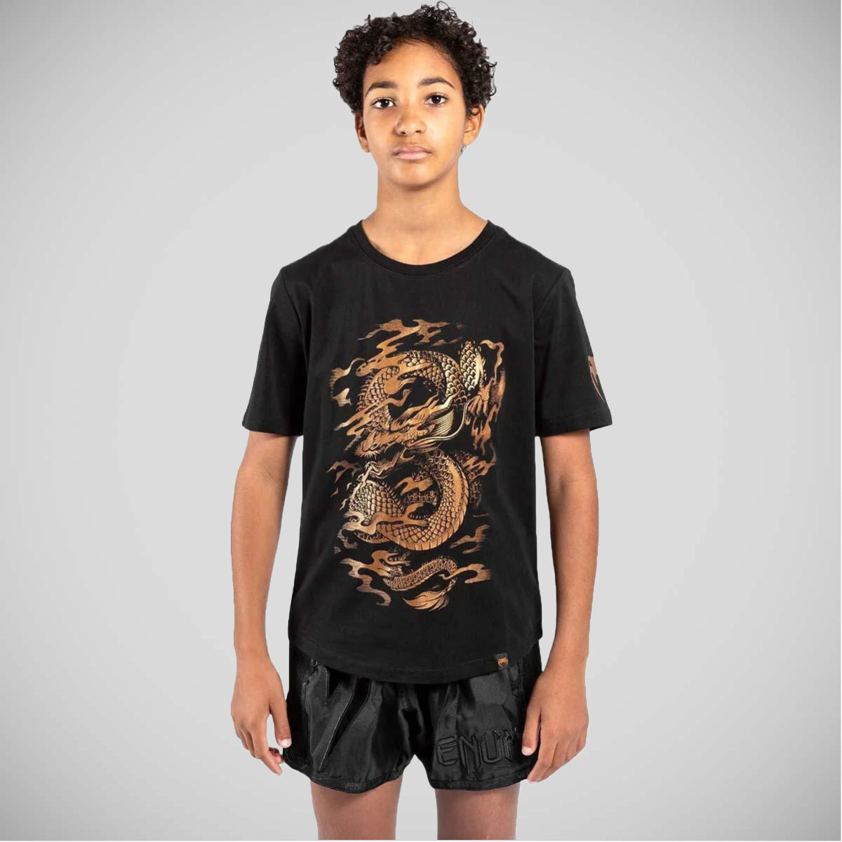 Black Venum Dragon's Flight Kids T-Shirt   