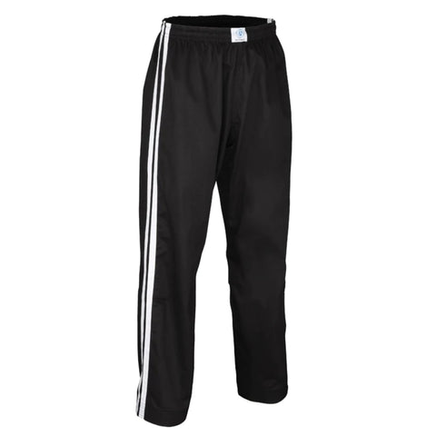 Black/White Bytomic Adult Double Stripe Contact Pants
