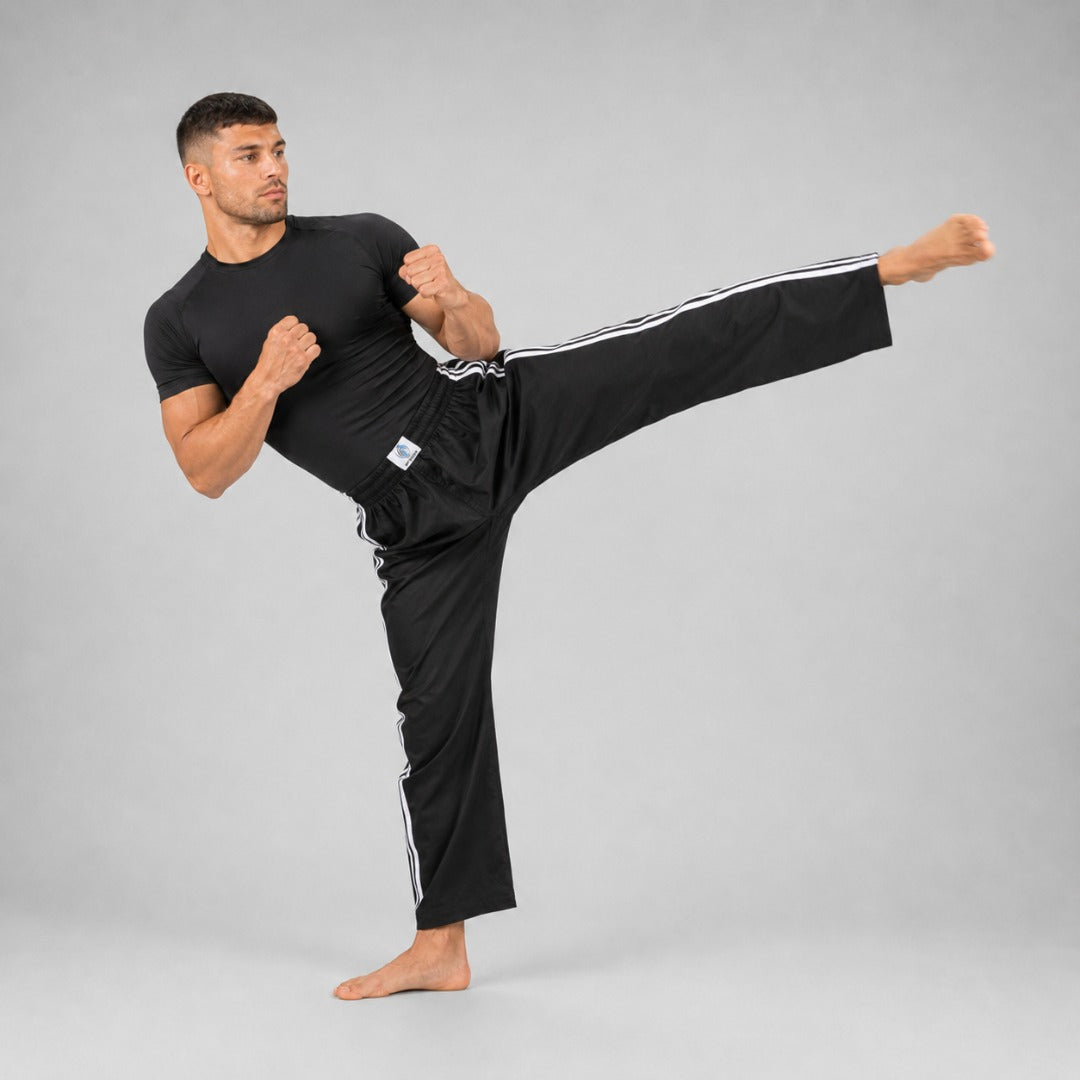 Bytomic Adult Double Stripe Contact Pants Black/White