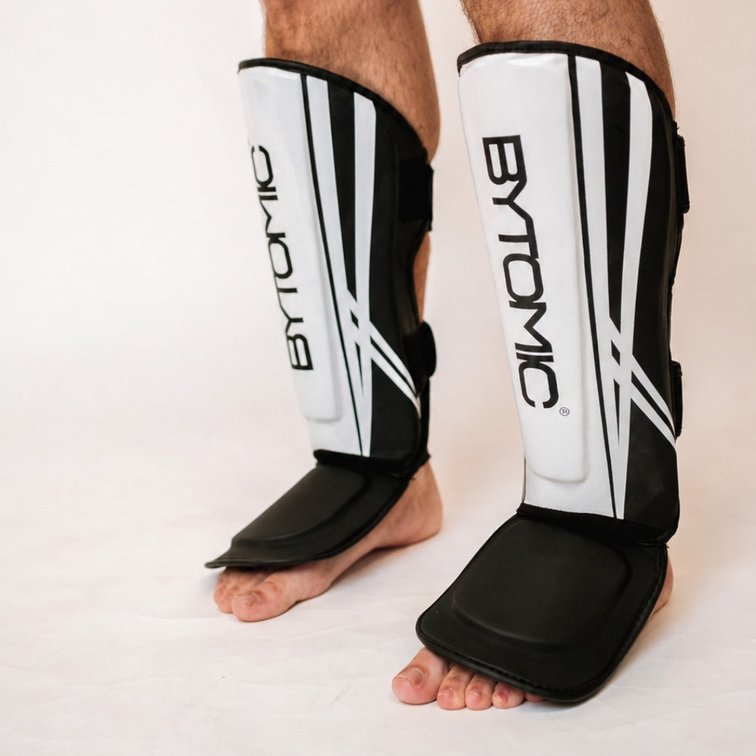Bytomic Axis V2 Shin Instep Guards Black/White