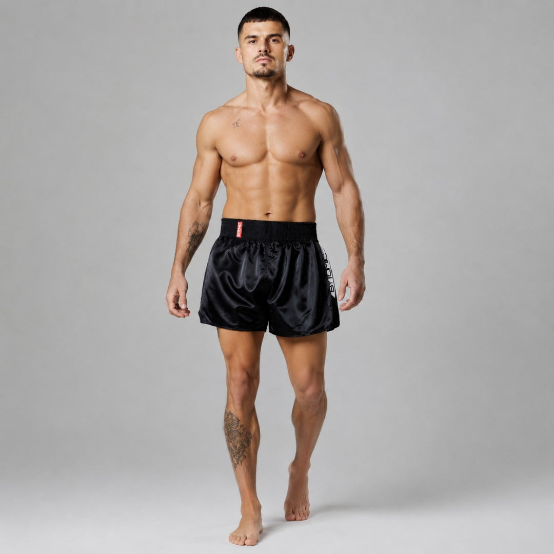 Bytomic Red Label Muay Thai Shorts Black/White