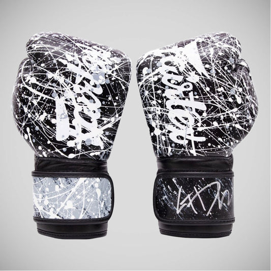 Black/White Fairtex BGV14 The Painter Unique Boxing Gloves