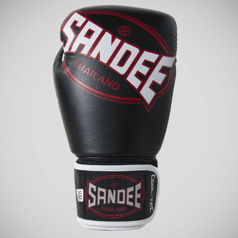 Black/White/Red Sandee Cool-Tec 3-Tone Kids Boxing Gloves