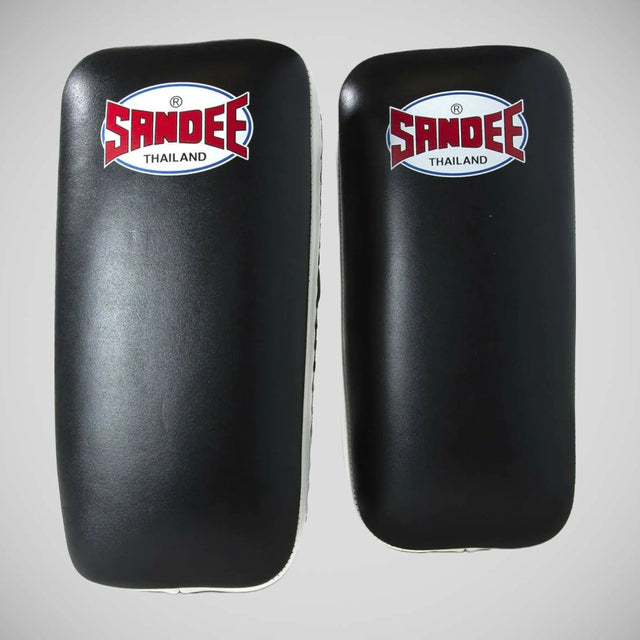Sandee Leather Authentic Large Flat Thai Pads Black/White
