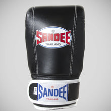 Black/White Sandee Leather Bag Gloves