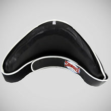 Black/White Sandee Leather Velcro Belly Pad