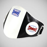 Sandee läderkrok och slingfäste magkudde svart/vit