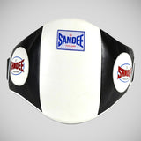 Sandee läderkrok och slingfäste magkudde svart/vit