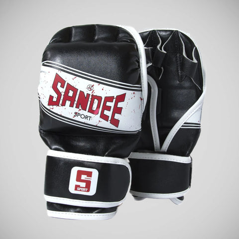 Black/White Sandee Sport MMA Sparring Gloves