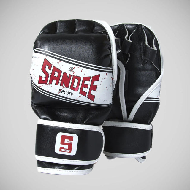 Sandee Sport MMA Sparring Gloves Black/White