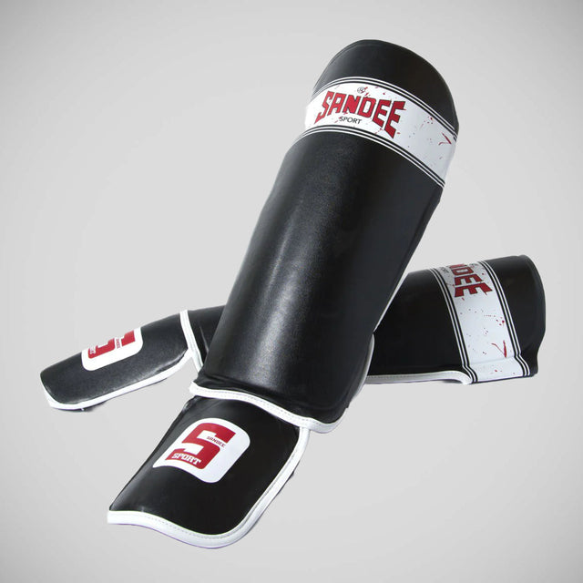 Sandee Sport Slim Shinguard Black/White