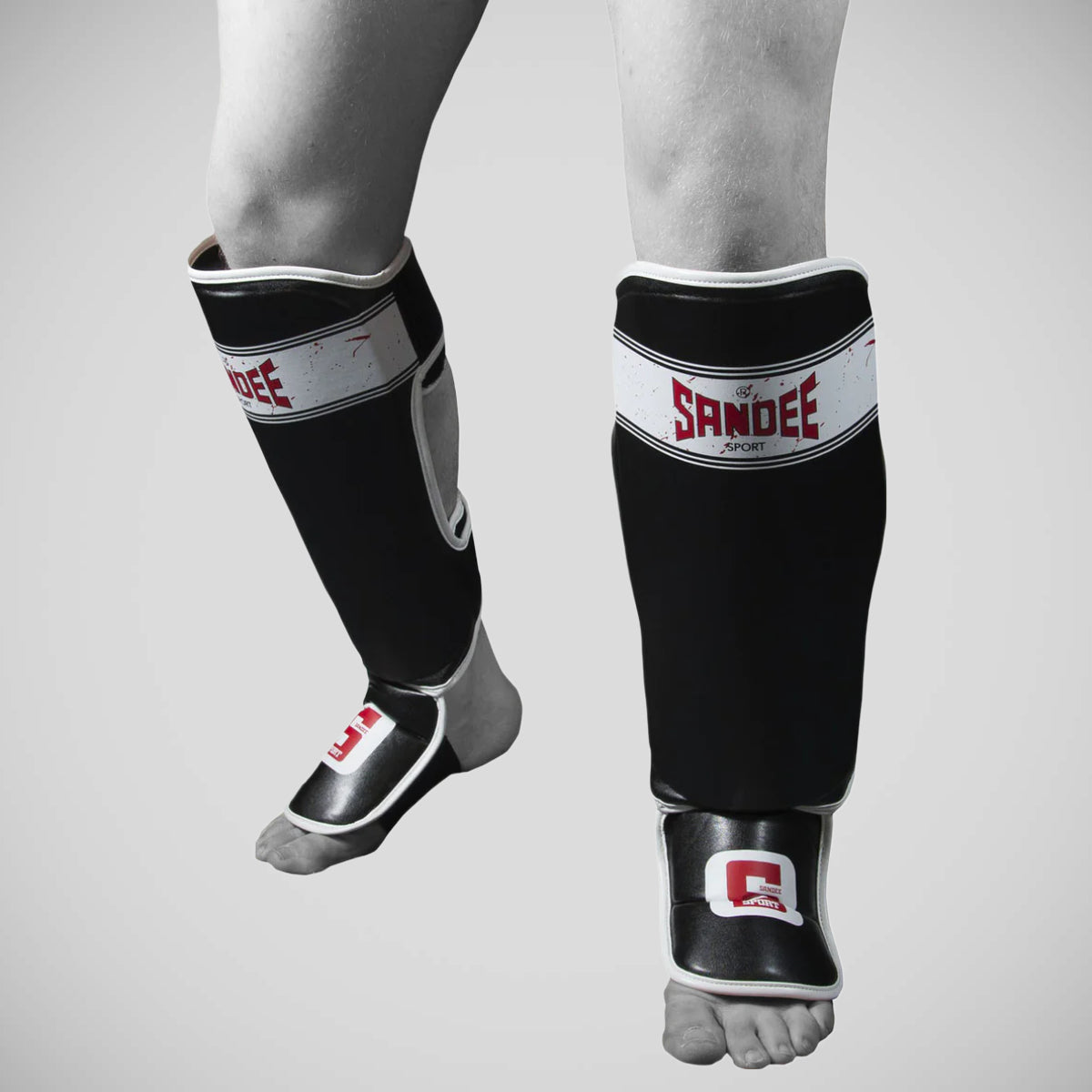 Sandee Sport Slim Shinguard Black/White