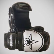 Black/White Top Ten Glossy Block Star Pointfighter Gloves